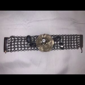 Silver Chain Beaded Bracelet